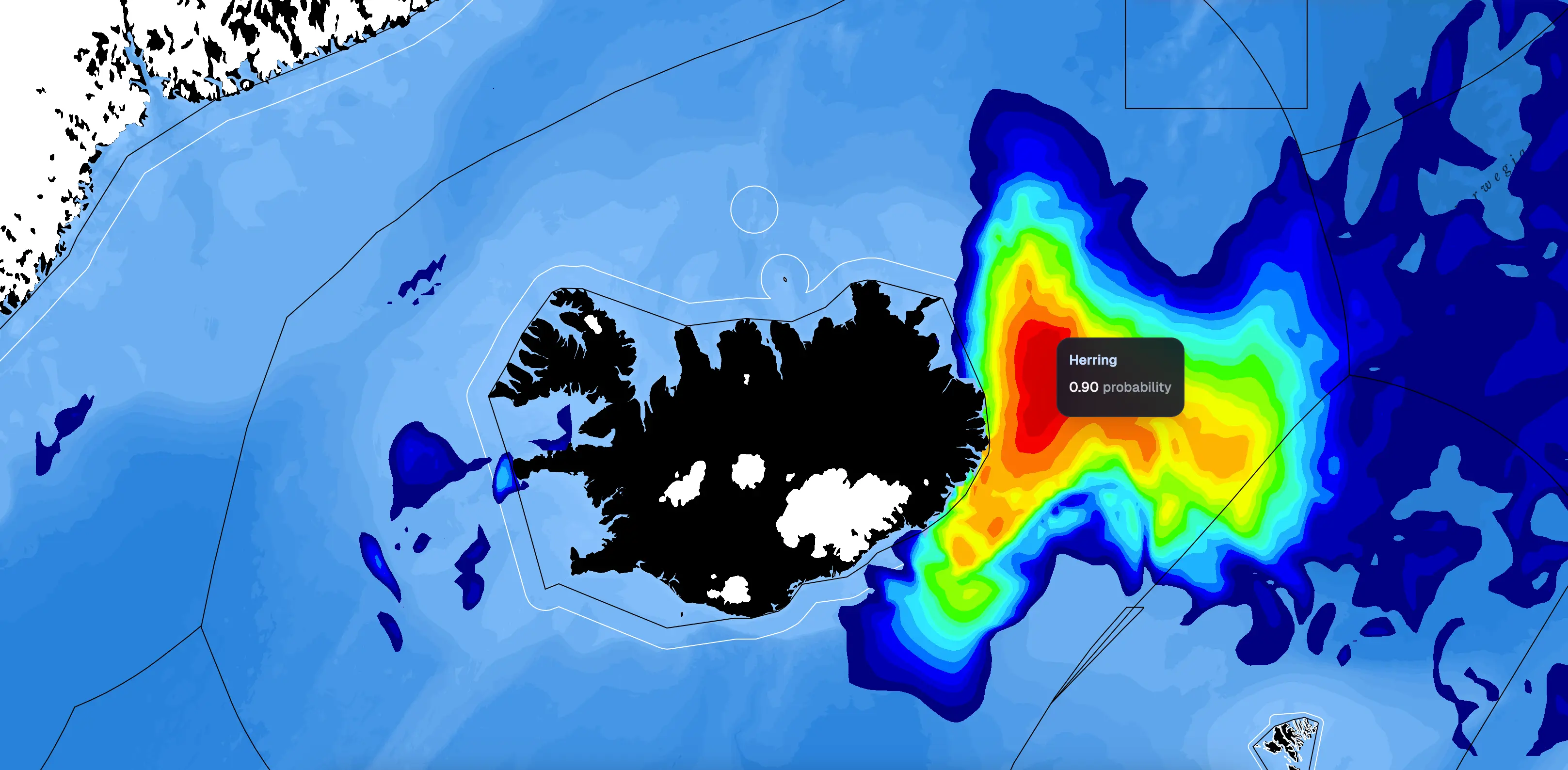 Fishing prediction visualization